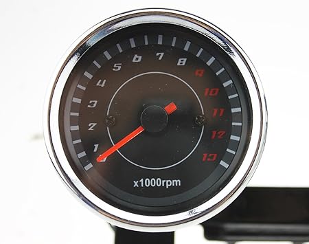 Ambuker 13000RPM 180KMH Black Digital Motorcycle 12V Universal LED