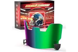 OYMLANX Football Helmet Visor for Adult Helmets - Shatterproof Polycarbonate Lens with QuickLock Clips | NFHS & NCAA Compliant (Fits Major Brands)