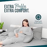 CnA Stores Orthopaedic V-Shaped Pillow Grey 84cm 34in Cover Included view 4