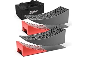 Rophor Camper Leveler 2 Packs, New Version Ramps Kit for Travel Trailer, Up to 35,000 lbs, Double Non-Slip Design, Faster and Easier Than RV Leveling Blocks