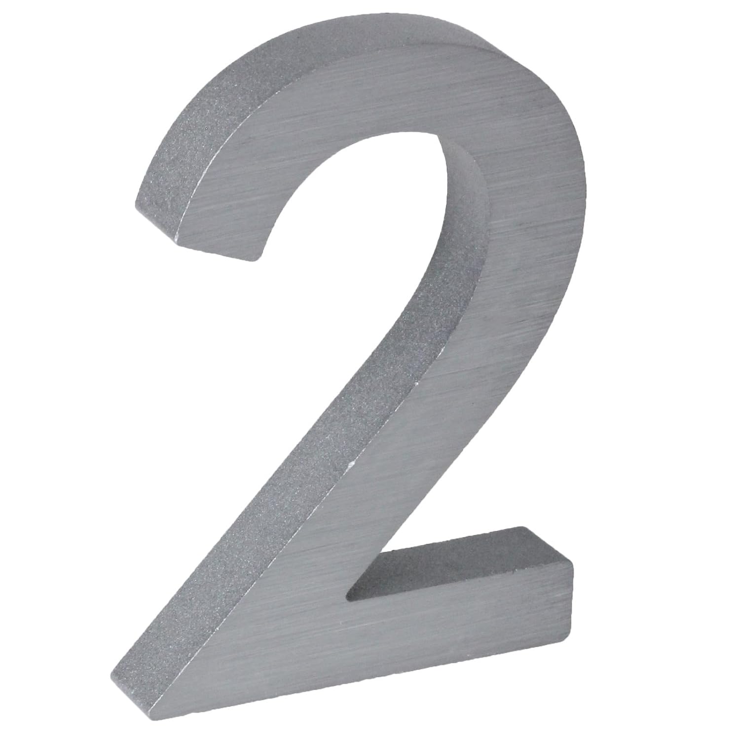 Hausnummern 2 Aluminium massiv 10cm Haustür Kennzeichen Garten Schild