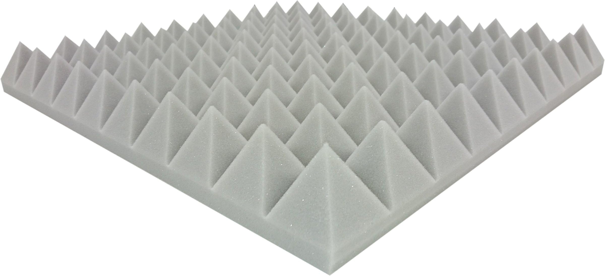 Composite Foam Approx. 48.5 CM x 48.5 CM x 6 CM Light Grey Acoustic Foam Pyramids Acoustic Foam acoustic insulation