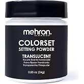 Mehron Makeup Colorset Setting Powder - TRANSLUCENT Setting Powder | .85 oz Translucent Setting Powder for Cosplay, Face &amp; Body Paint, and Cream Makeup. Vegan, Cruelty Free, &amp; Made in the USA.