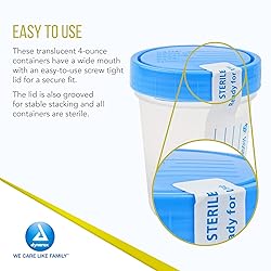 Dynarex Specimen Containers, 4 oz., Sterile, Bulk