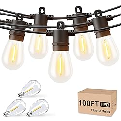 Svater Outdoor String Lights 100 FT, Patio Lights