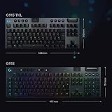 Logitech G G915 TKL Wireless Mechanical Keyboard UK Layout Black view 6