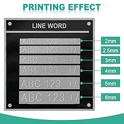 MXBAOHENG Metal Nameplate Stamping Machine