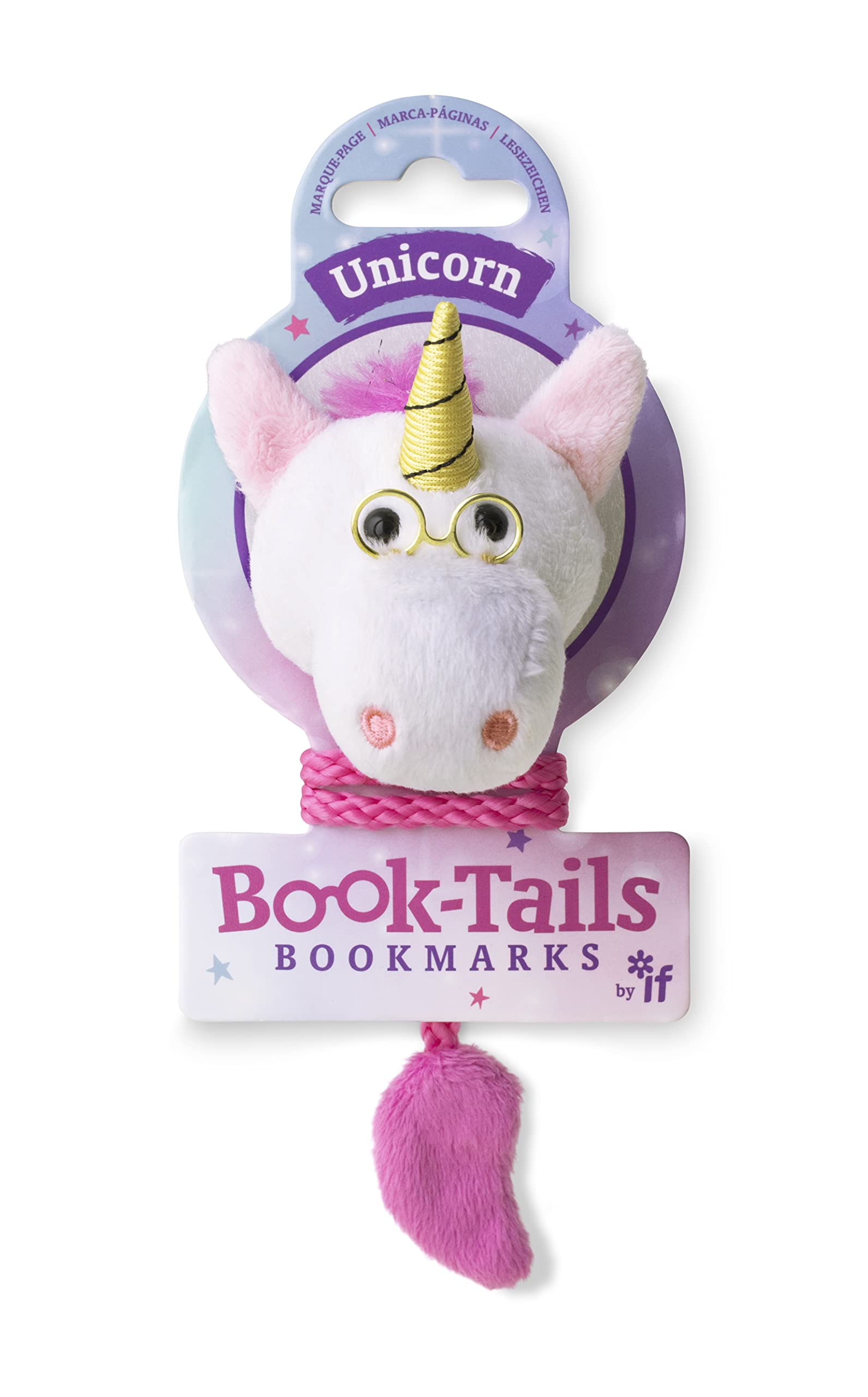 IF Book-Tails Bookmark - Unicorn, White