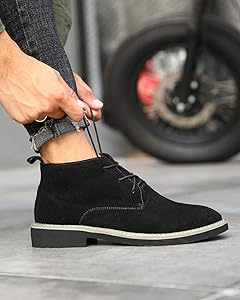 suede chukka boots mens outfit