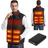 Haeglauv Heated Vest Men Women with Battery Pack Included,Rechargeable Electric Men Heated Vest Winter Warmer
