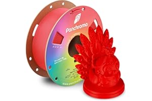 Polymaker Panchroma Matte PLA Filament, Lava Red 1.75mm 1kg 3D Printing Filament, Formerly Polyterra Matte, Fit Most FDM 3D P