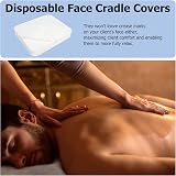 BREENHILL Disposable Face Cradle Covers 100 Count Ultra Soft Massage Covers view 5