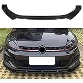 MUTUSAISI Front Bumper Lip Spoiler Splitter Fit for Compatible with Volkswagen VW Golf GTI/Golf R/R-line MK7 7.5 2015-2021 Air Chin Body Kit Accessories