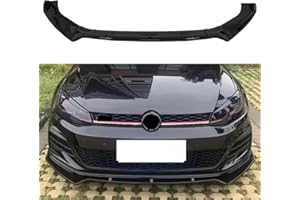 MUTUSAISI Front Bumper Lip Spoiler Splitter Fit for Compatible with Volkswagen VW Golf GTI/Golf R/R-line MK7 7.5 2015-2021 Air Chin Body Kit Accessories