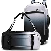 BE SMART 2 in 1 Convertible Gym Duffel Bags with Shoes Compartment - 40L Waterproof Extra Large Workout Backpack for Gym Men, Heavy Duty Sports Duffle Backpacks for Travel, Hiking, Camping, Carry On