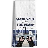 efgthyjdh Funny Cat Hand Towels Decorative, Cat Lovers Gifts, Kids Bathroom Decor, Gifts for Pet Lovers, Cute Kitty Kitten Hand Towels for Bathroom Washroom Restroom Toilet, 16x24 Inch