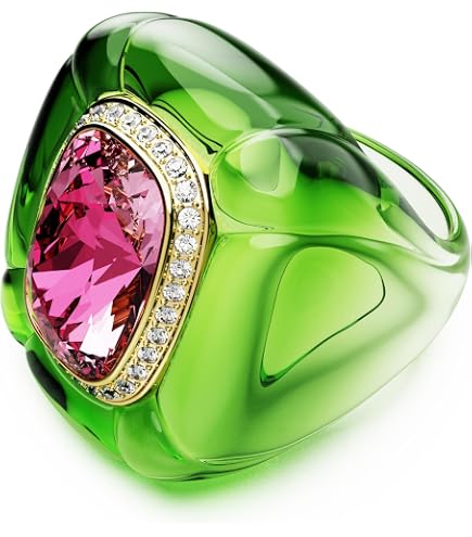 Amazon.com: SWAROVSKI Dulcis Cocktail Ring 5601579 Pink: Clothing