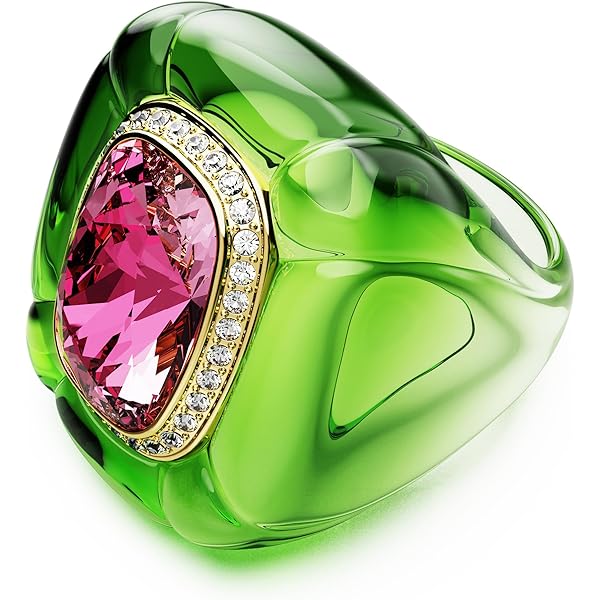 Amazon.com: Swarovski Dulcis cocktail ring, Heart cut, Pavé
