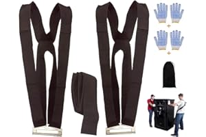 Moving Straps（13cm of Width）, MAXBROTHERS Shoulder Moving Straps for Furniture, Appliances, Heavy or Bulky Easy to Adjust for