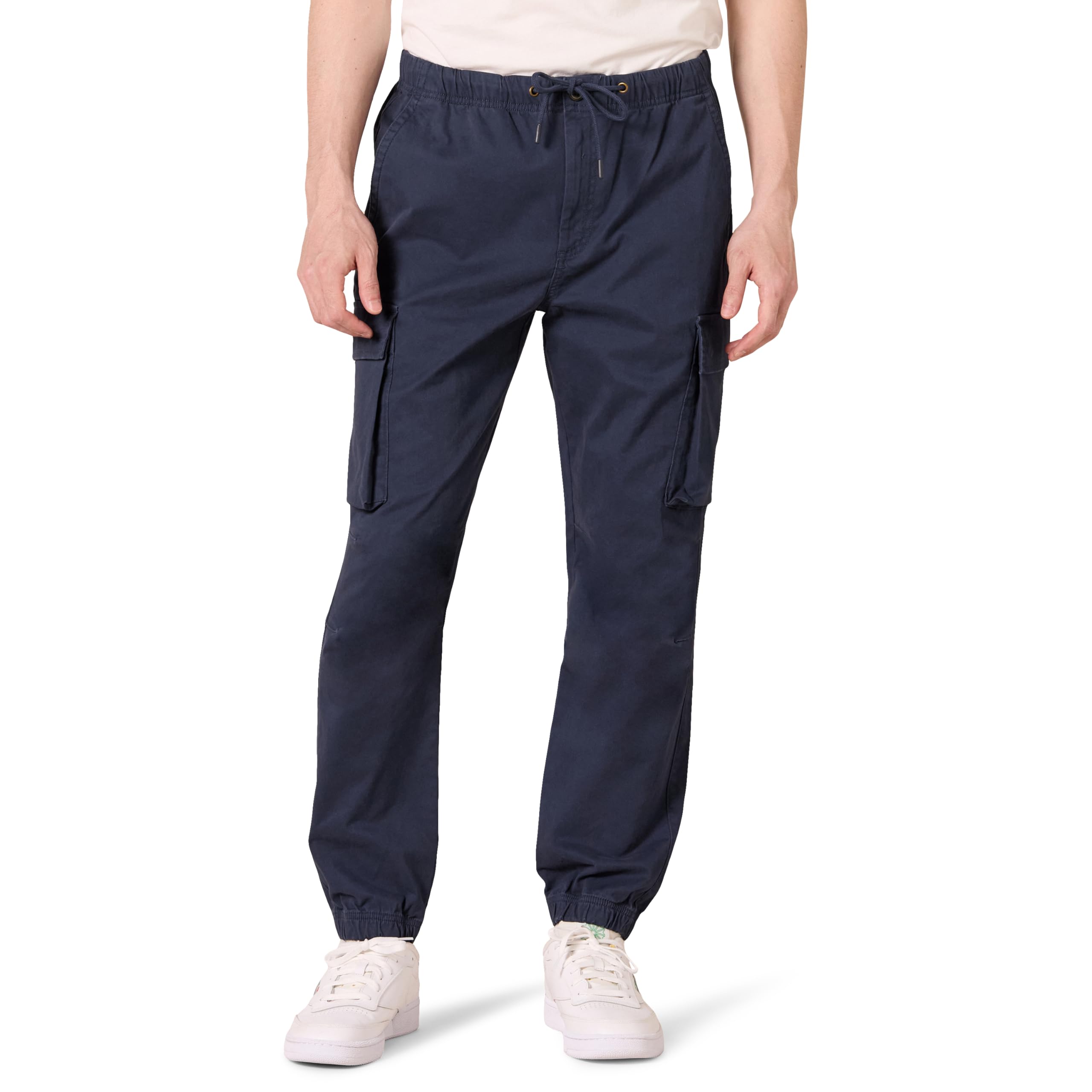 Photo 1 of Amazon Essentials Men's Drawstring-Waist Regular-Fit Cargo Jogger, Navy, 3X-Large