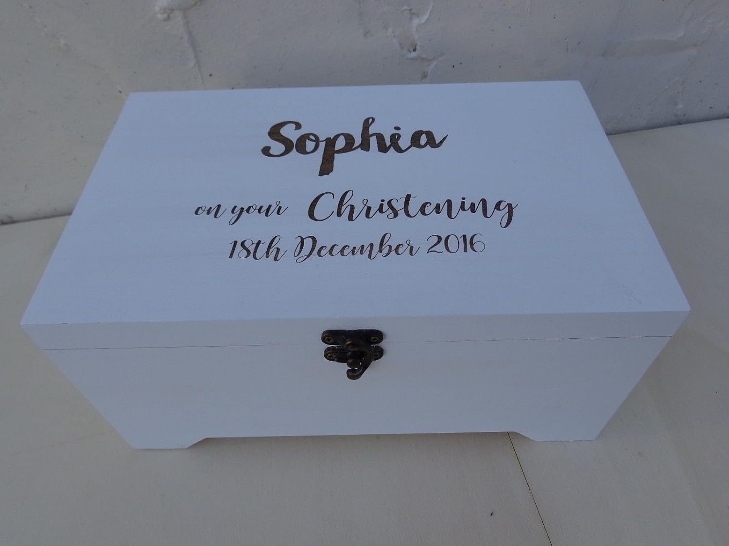 christening jewellery box