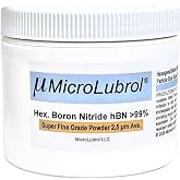 MICROLUBROL 1 oz Hexagonal Boron Nitride hBN Powder FINE 2.5 &micro; Micron