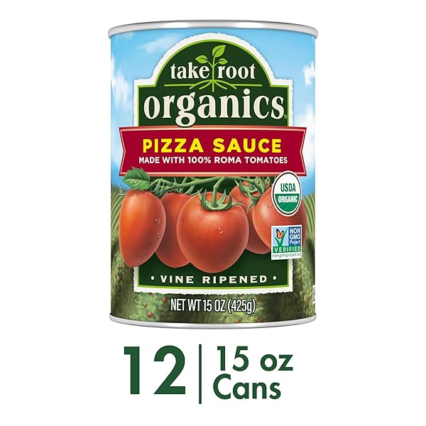 TAKE ROOT ORGANICS CANNED ORGANIC PIZZA SAUCE, 15 OZ CAN (PACK OF 12 CANS)