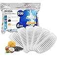 ORSDA Cat Water Fountain Filter, 6 Pack Replacement Filters for 67oz/2L Automatic Pet Fountain - 3 Triple Filtration System