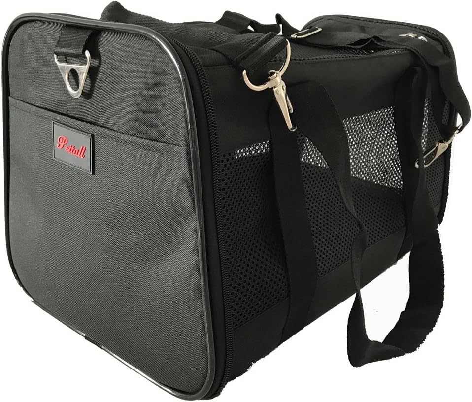 pettall Pet Carrier, 17.5 x 11 x 10.5 Inches Large Soft-Sided-Pet-Carrier for Small Dogs Medium Cats for 13 pounds