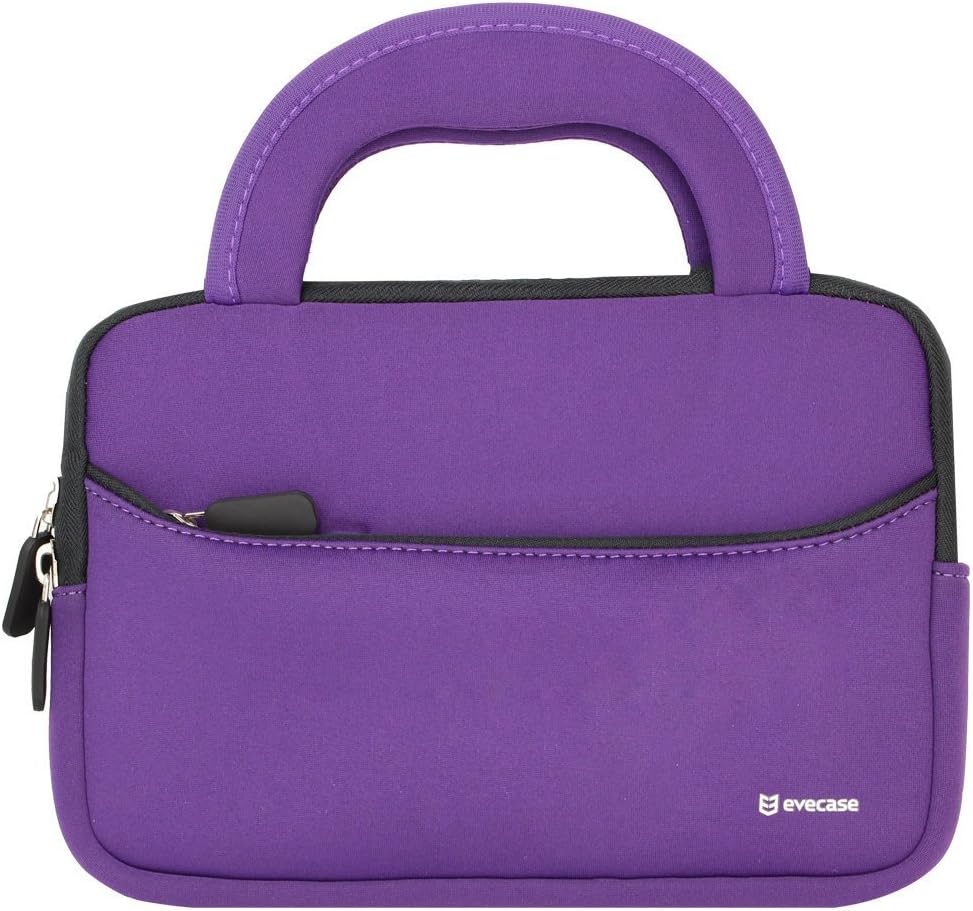 Evecase Kids Tablet Sleeve, Ultra Portable Handle Carrying Portfolio Neoprene Sleeve Case Bag