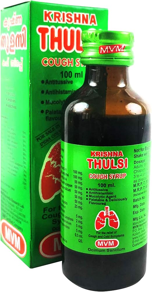 MVM Ayurvedic Research Lab Krishna Thulasi Cough Syrup Buy Online at
