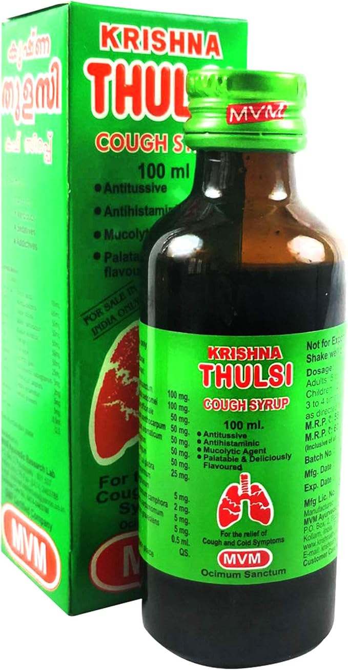 MVM Ayurvedic Research Lab Krishna Thulasi Cough Syrup Buy Online at