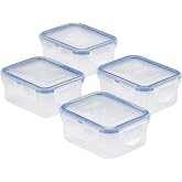 LOCK &amp; LOCK Easy Essentials Food Storage Container Set, 4-Piece -Clear
