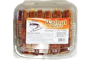 TEAMORE Walnut roll | Handmade Pastry | Walnut Strudel | Nazuk |16 oz