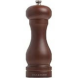 COLE & MASON Capstan Wood Salt Grinder - Wooden Mill Includes Precision Mechanism, 6.5 inch