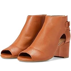MOOMMO Women Open Toe Booties Sandals Heel Orange