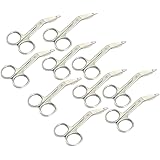 LAJA IMPORTS Lister Bandage Scissors, Stainless Steel, Adult - Bulk Multipack - Select Quantity (3.5" - 10 Pack)