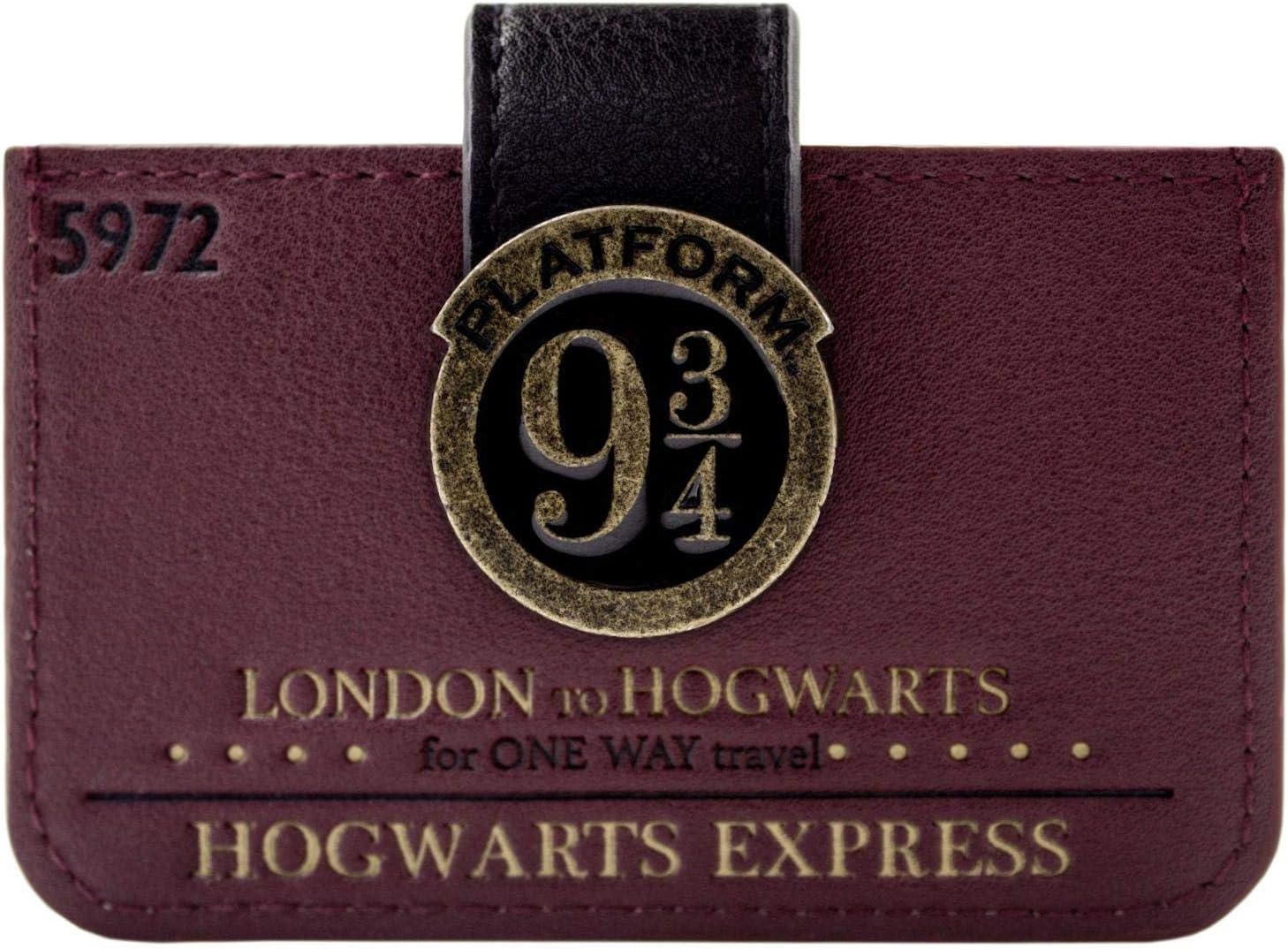 Hogwarts Express Harry Potter Card Holder London 9 3/4 Ticket Wallet
