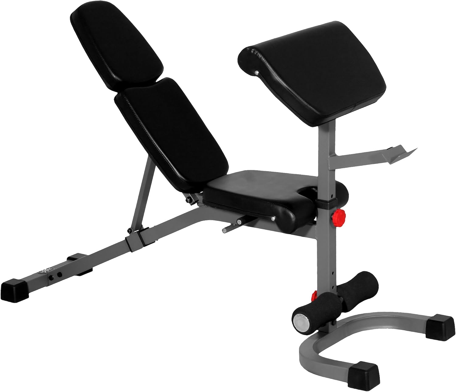 XMark Fitness FID Weight Bench with Preacher Curl, Adjustable Benches