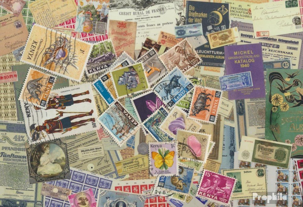 Prophila Collection kenya 25 various stamps (Stamps for collectors)
