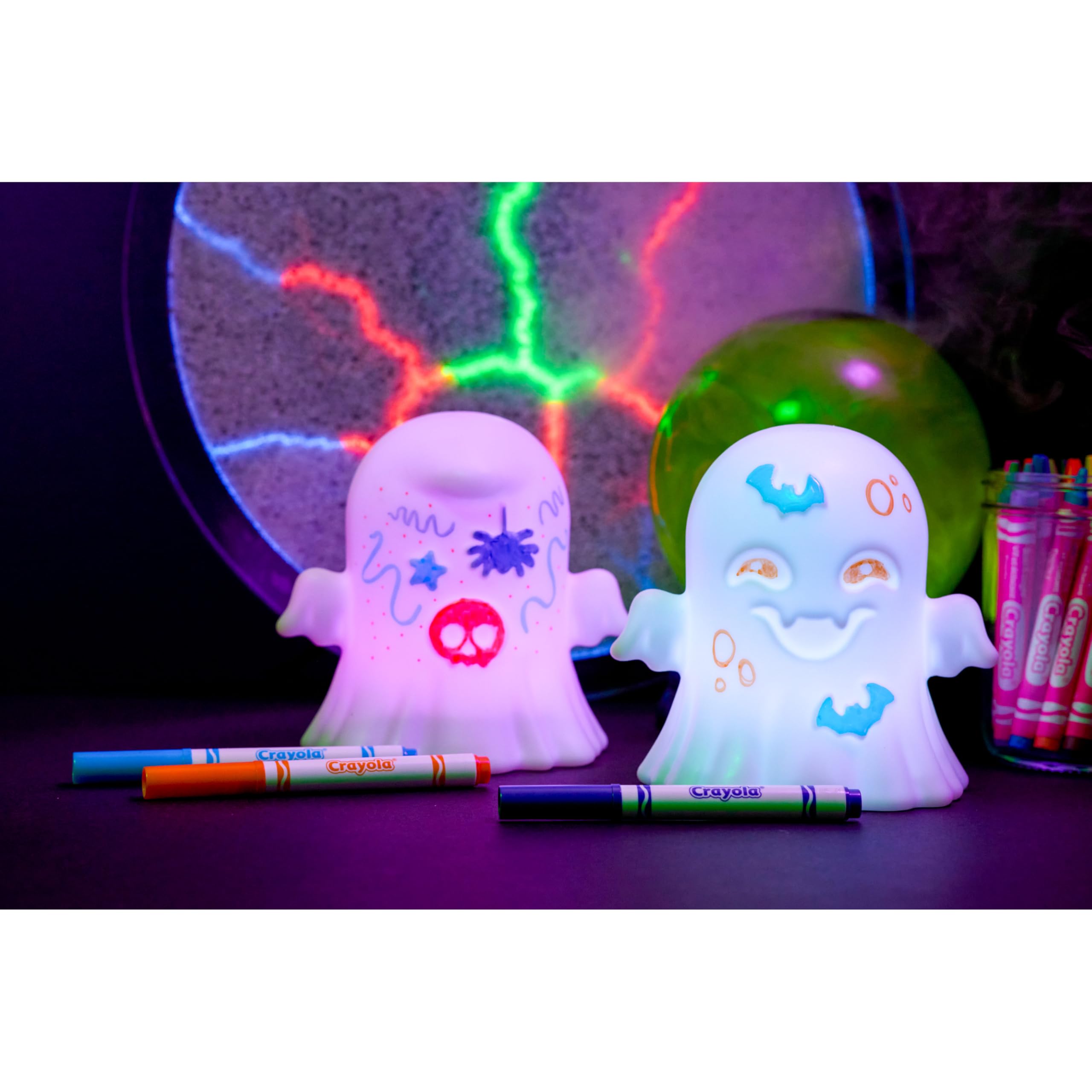 Crayola Light-Ups - Ghost, Reusable Coloring Toy & Craft Kit, Light Up Ghost, Cute Halloween Decor & Night Light for Kids, Halloween Toy, Ages 4+