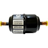 Appli Parts APFD-032S 1/4 in Liquid Line Refrigerant AC Filter Drier hvac Refrigeration 032S ODF Sweat Solder connection universal unidirectional 4-1/2 in long 1-3/4 in wide
