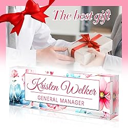 Custom Office Name Plate for Desk - Desk Name Plate