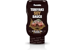 FUNTABLE TERIYAKI SOY SAUCE - Teriyaki Flavored Sweet Soy Sauce for Dipping, Glazing, Marinade, Seasoning for Korean Bulgogi,