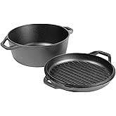 Lodge Chef Collection 6qt Double Dutch Oven