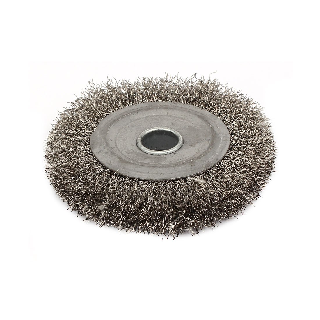 sourcingmap 100mm Dia Stainless Steel Wire Polishing Brush Wheel Buffing Tool