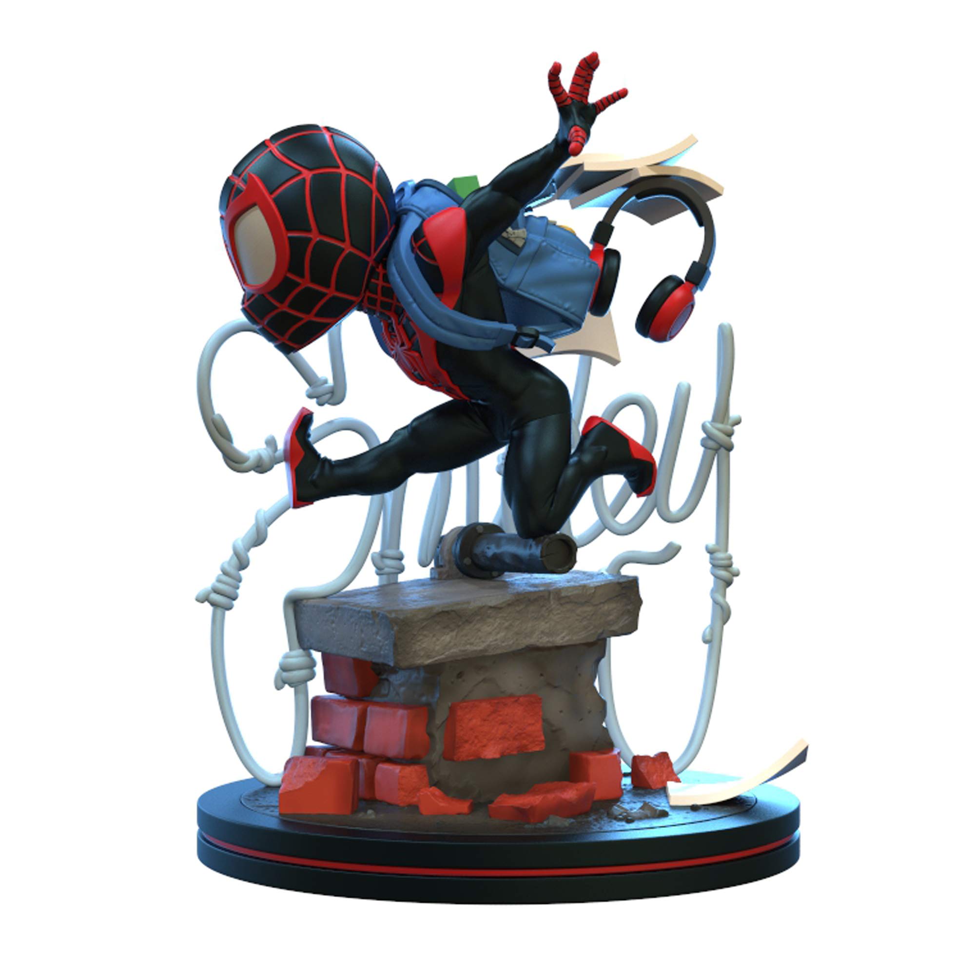 Quantum Mechanix Miles Morales Q-Fig Elite Standard, black