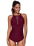 Zando Womens Plus Size Bathing Suits Retro Tummy