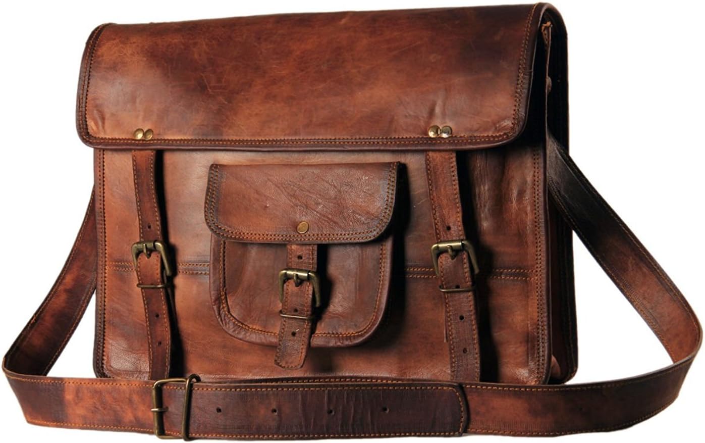 handmadecart leather messenger bag