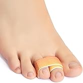 Niupiour Hammer Toe Correctors/Straightener for Women and Men - 8 Pack Fabric Buddy Toe Wraps for Broken, Curled, Toe Splints/Bandages for Straightening, Toe Separator for Women, Relief Foot Pain